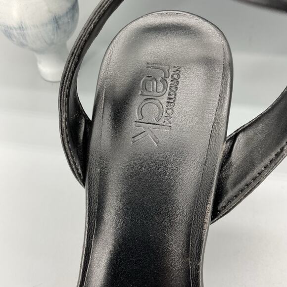 NEW Nordstrom Rack Women’s Carrie Wedge Sandals Black Size 5M - Picture 6 of 10